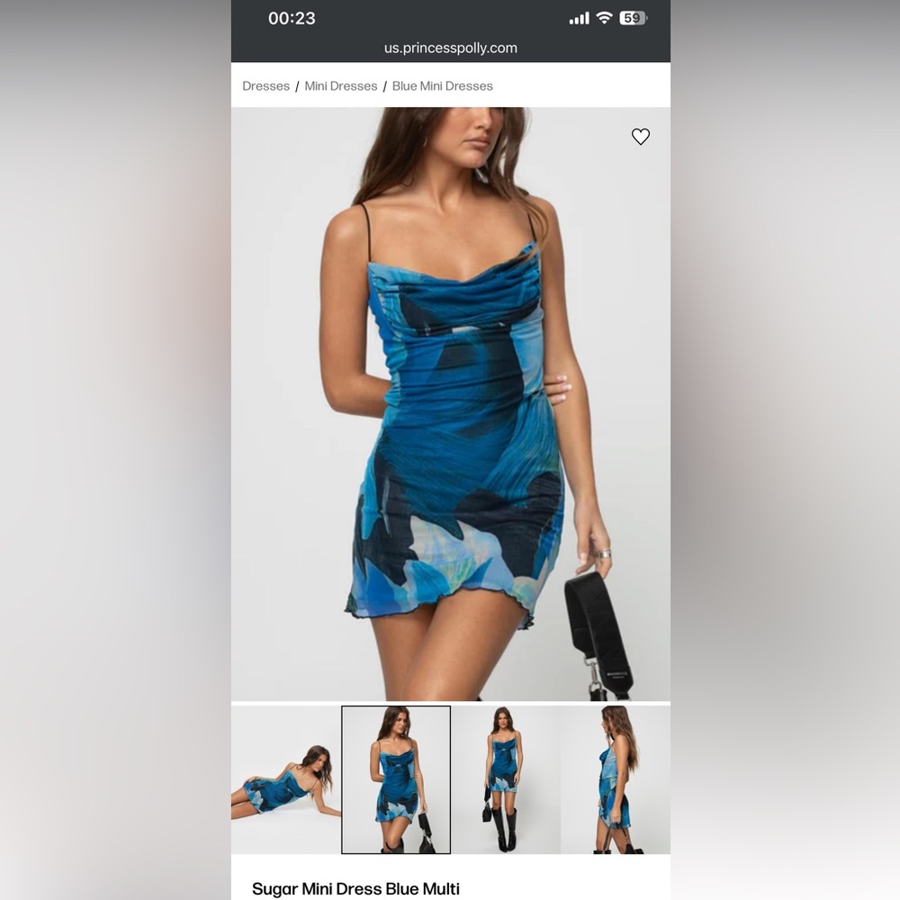 Princess Polly Sugar Mini Dress Purple Multi - Picture 4 of 4